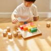 קוביות מנייה צבעוניות Plan Toys