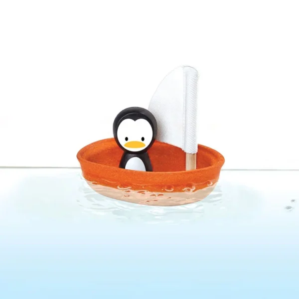 סירת מפרש פינגווין לאמבטיה Plan Toys