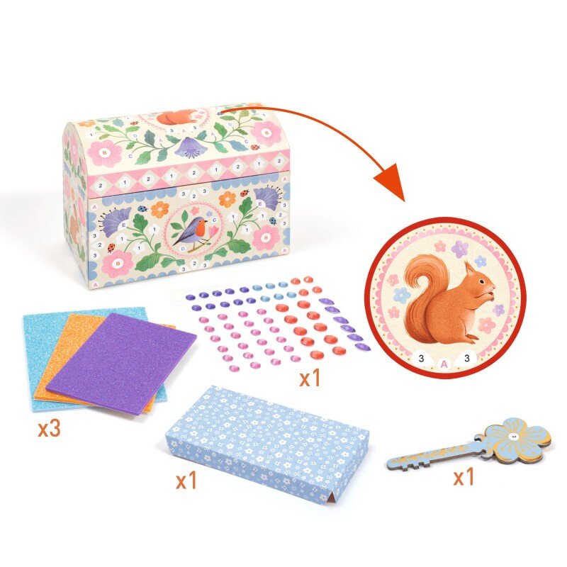 יצירה DIY תיבת אוצר גלום Djeco