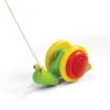 משחק משיכה וגרירה על גלגלים חילזון צבעוני Plan Toys
