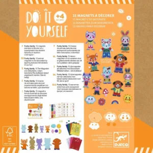 יצירה DIY דמויות מגנטיות Djeco