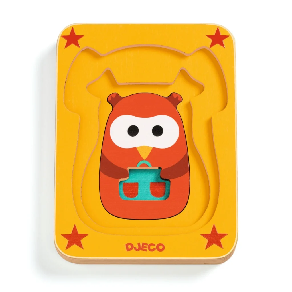 פאזל עץ רב שכבתי ליאו וחברים Djeco