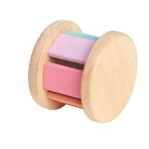 רעשן מתגלגל מעץ פסטל Plan Toys
