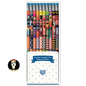 כלי כתיבה סט 10 עפרונות מאוירים סטיב Djeco
