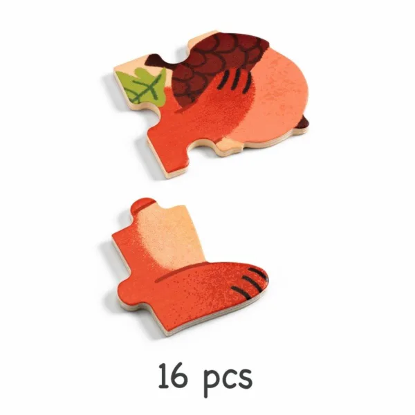 פאזל עץ 16 חלקים סנאי Djeco