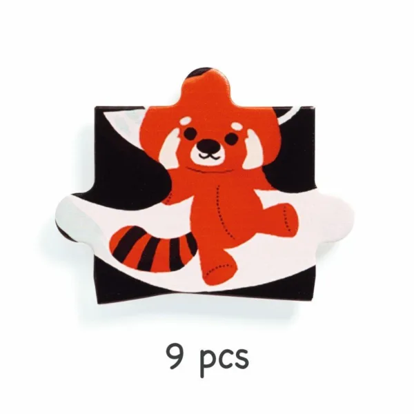פאזל עץ 9 חלקים פנדה Djeco