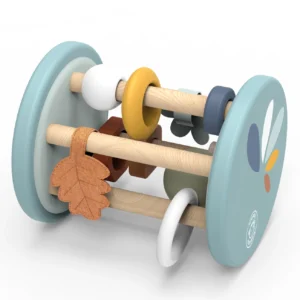 רעשן עץ גדול מתגלגל 'שועל' (מעודד זחילה) Speedy Monkey