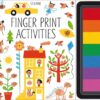 יצירה בטביעות אצבעות צבעי הקשת Usborne