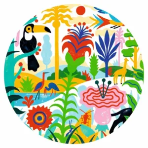 פאזל גלריה 100 ג'ונגל Djeco