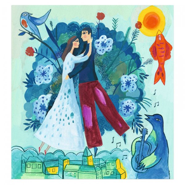 יצירה בהשראת אמנים - מארק שאגאל, צבעי מים Djeco