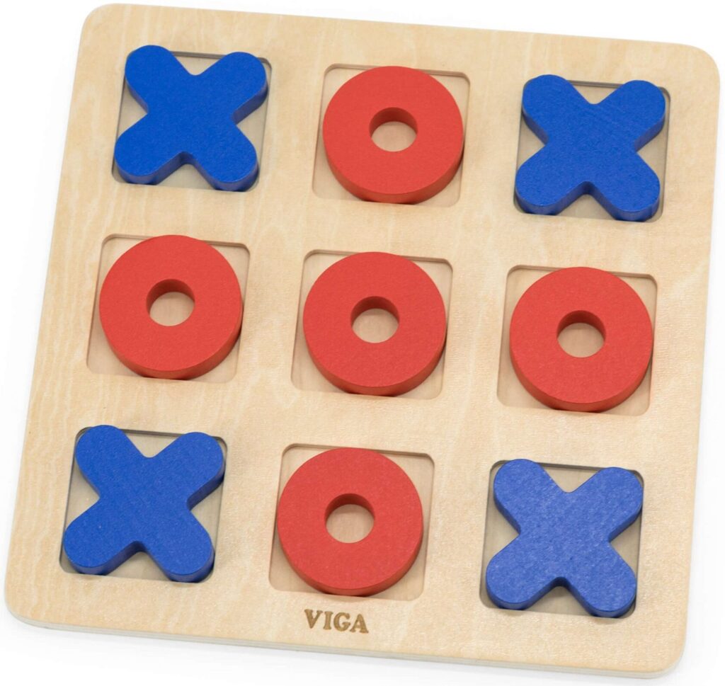 משחק איקס עיגול קלאסי מעץ VIGA
