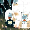 פאזל וויזי מאיר בחושך 50 חלקים חתול מתוק Djeco