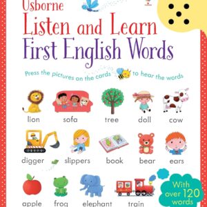 ספר צלילים לומדים מילים ראשונות באנגלית Usborne