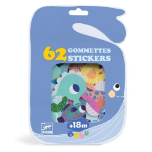 יצירה לקטנטנים 62 מדבקות חיות הים Djeco