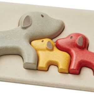 פאזל משפחת כלבים מעץ Plan Toys