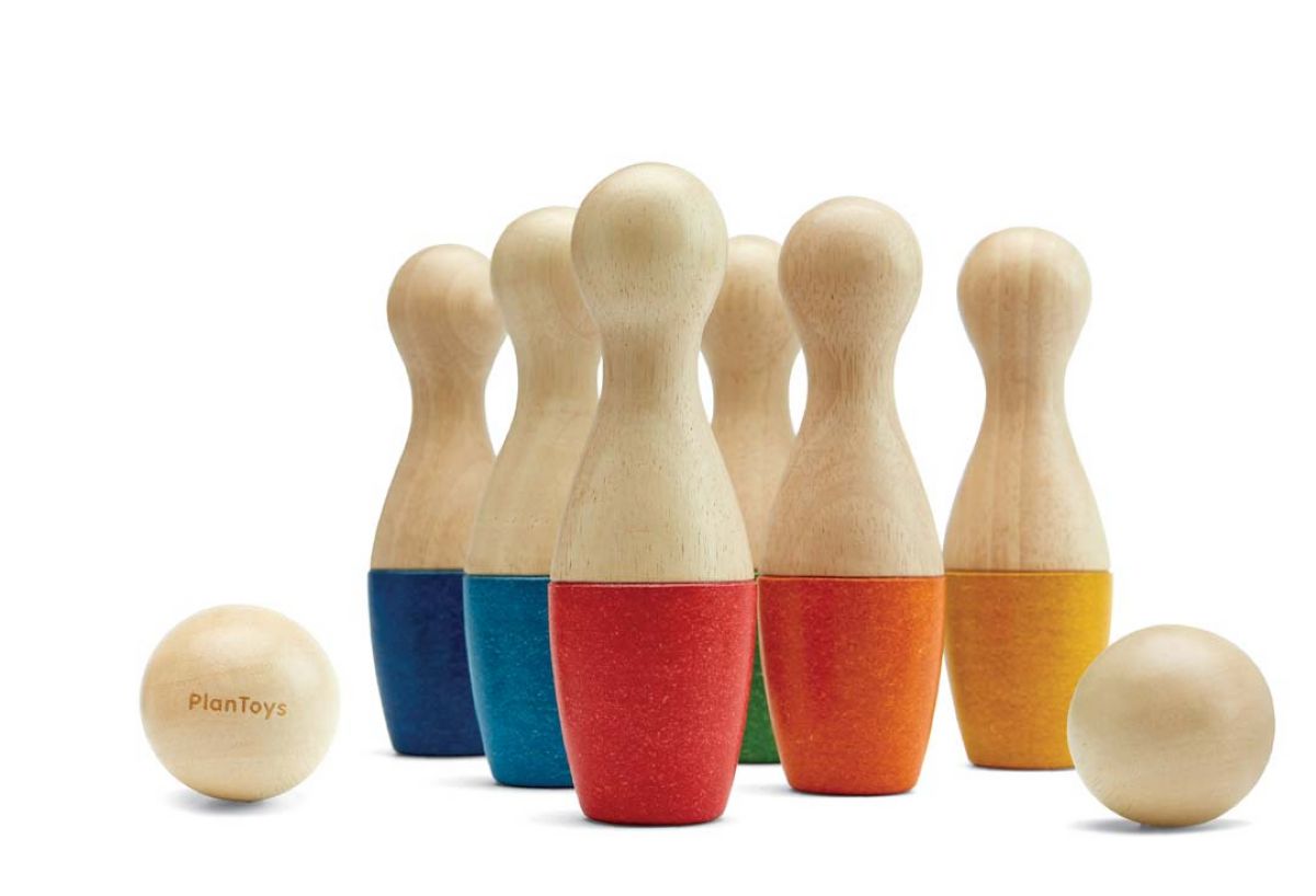 משחק באולינג עץ Plan Toys