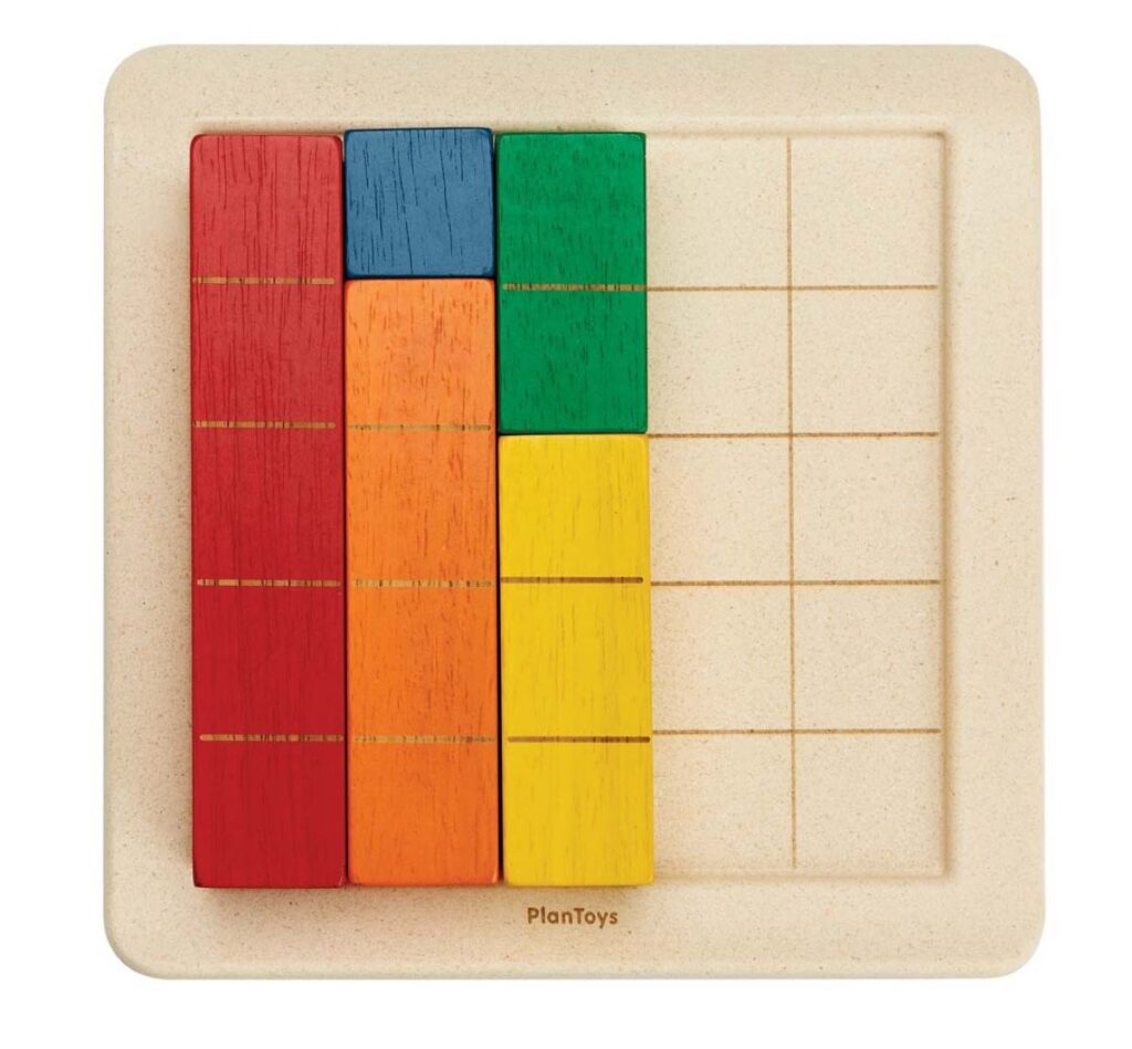 קוביות מנייה צבעוניות Plan Toys