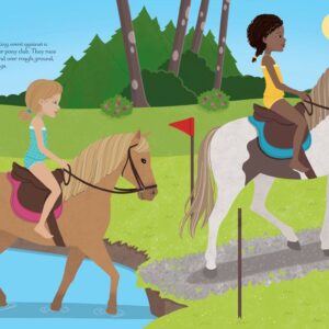 חוברת הלבשה מדבקות באורוות הסוסים Usborne