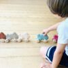 דחוף את הארנב צבע עץ טבעי - PlanToys Plan Toys