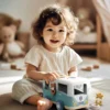 אוטו התאמת צורות מעץ 'חיות' Speedy Monkey