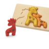 פאזל משפחת ג'ירפות מעץ Plan Toys