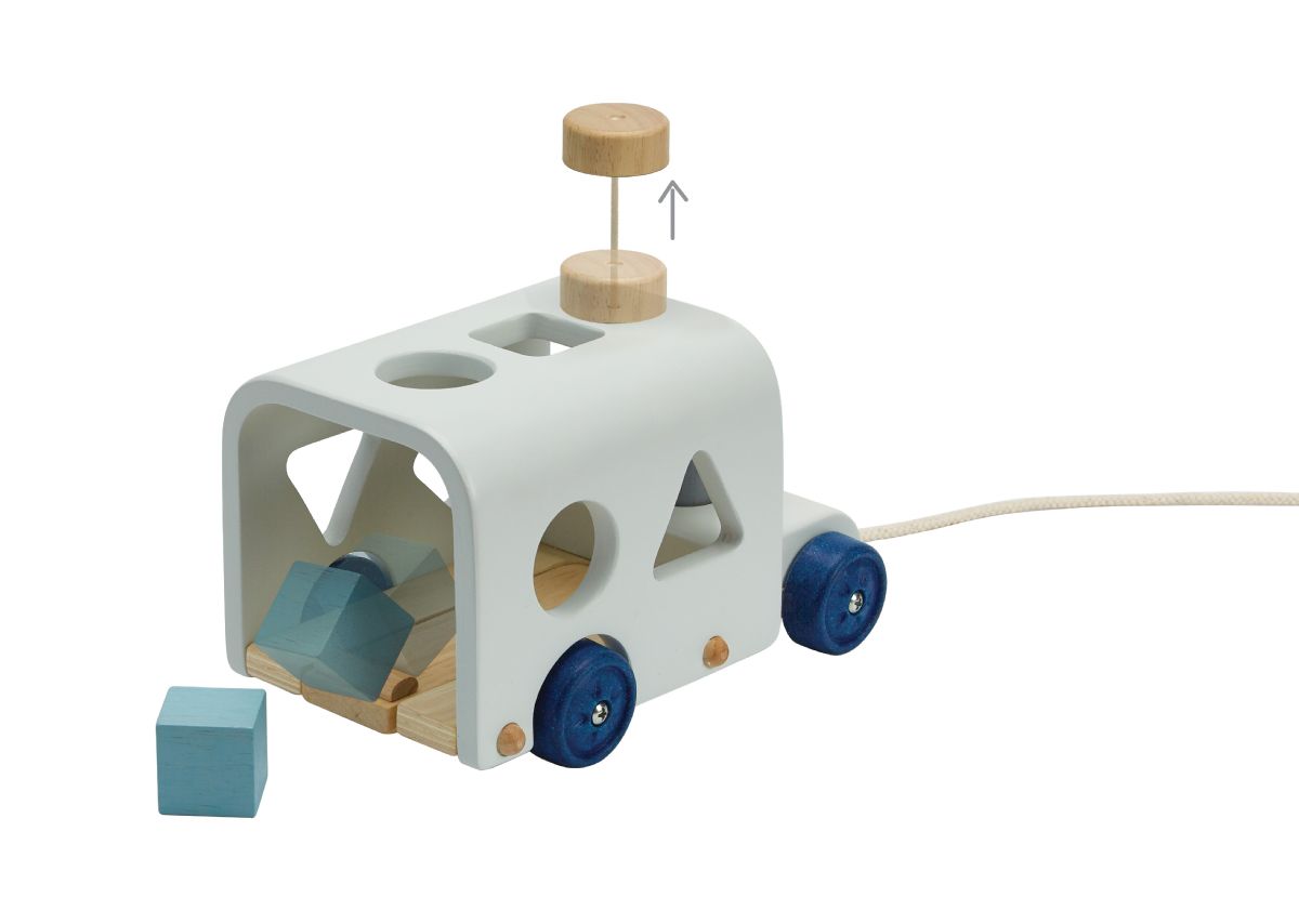 אוטובוס מיון צורות Plan Toys