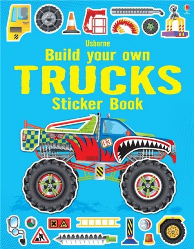 חוברת מדבקות גדולה משאיות Usborne
