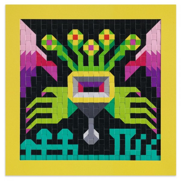 יצירה פיקסלים טוויה פולשים מהחלל Djeco