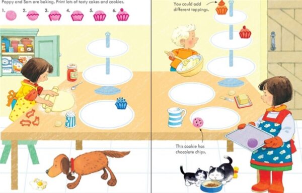 יצירה בטביעות אצבעות - פופי וסאם Usborne
