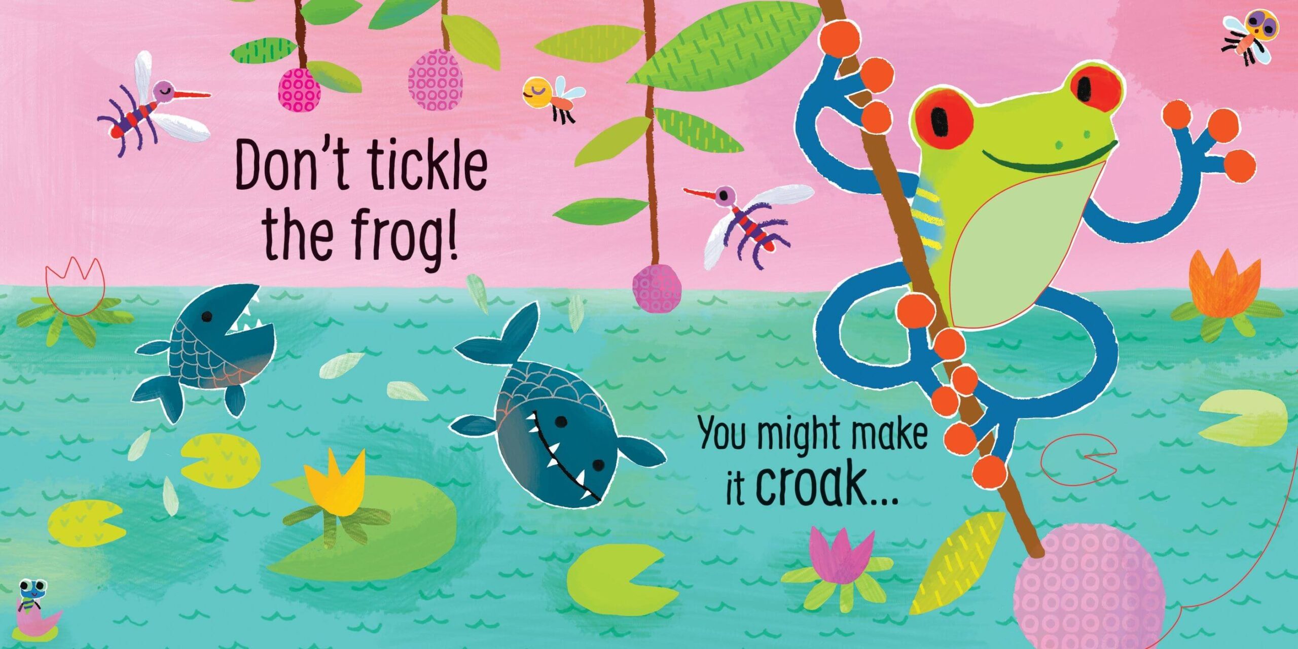 ספר מנגן מישוש וצלילים אל תדגדגו את הנמר Usborne