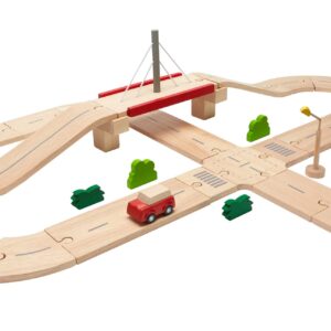 מערכת כבישים מעץ Plan Toys