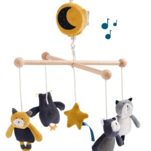 מובייל עץ מנגן חתולים Moulin Roty