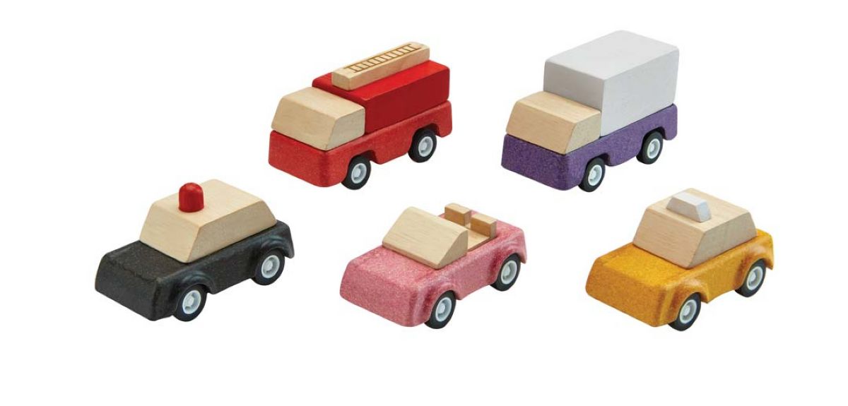מכוניות PlanWorld מעץ Plan Toys