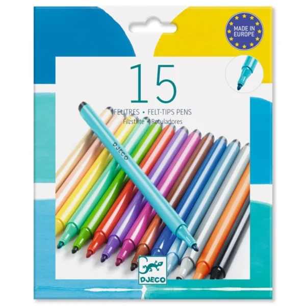 יצירה חומרים 15 טושים פסיפיק Djeco