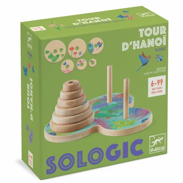 משחק היגיון סולוג'יק מגדלי האנוי Djeco