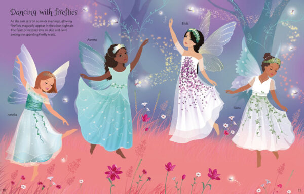 חוברת הלבשה מדבקות נסיכות פיות Usborne