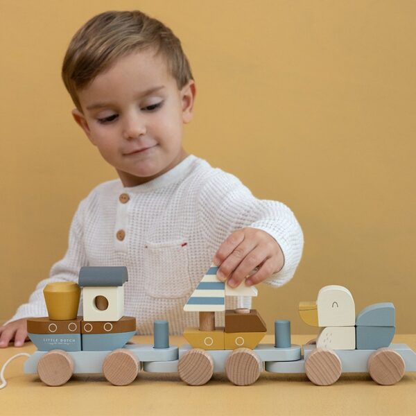 רכבת השחלות מעץ 'אניה' Little Dutch