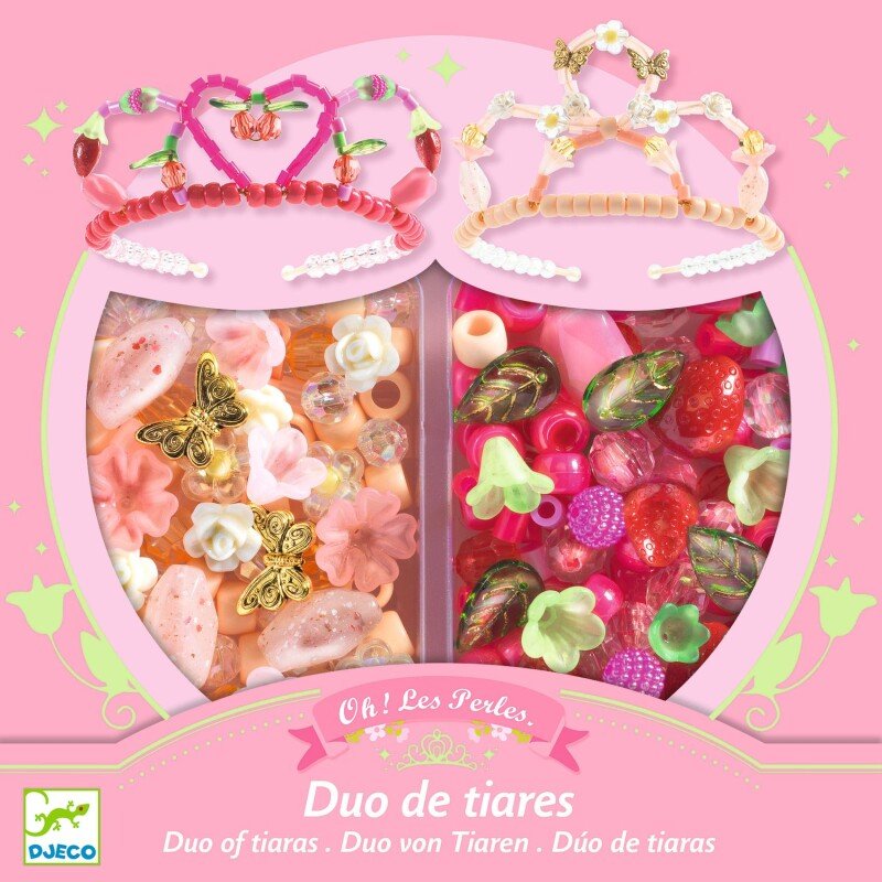 יצירה כתרים בחרוזים (ורוד) Djeco