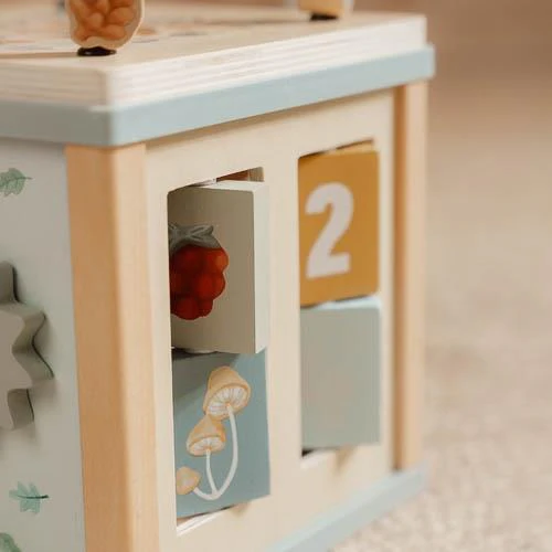 קוביית פעילות מעץ 'חברי היער' Little Dutch