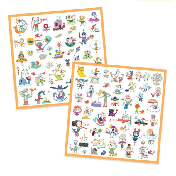 יצירה 160 מדבקות גאזט Djeco