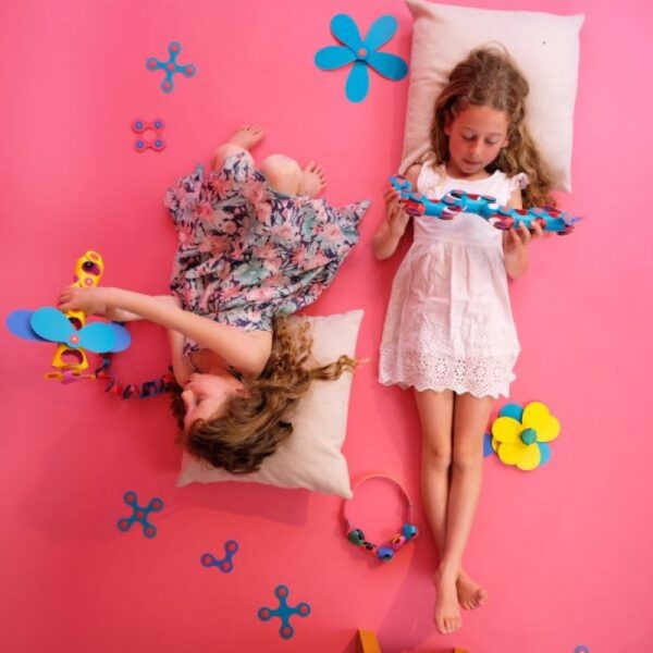 קליקסו Clixo ערכת 30 חלקים מגנטיים ורוד צהוב
