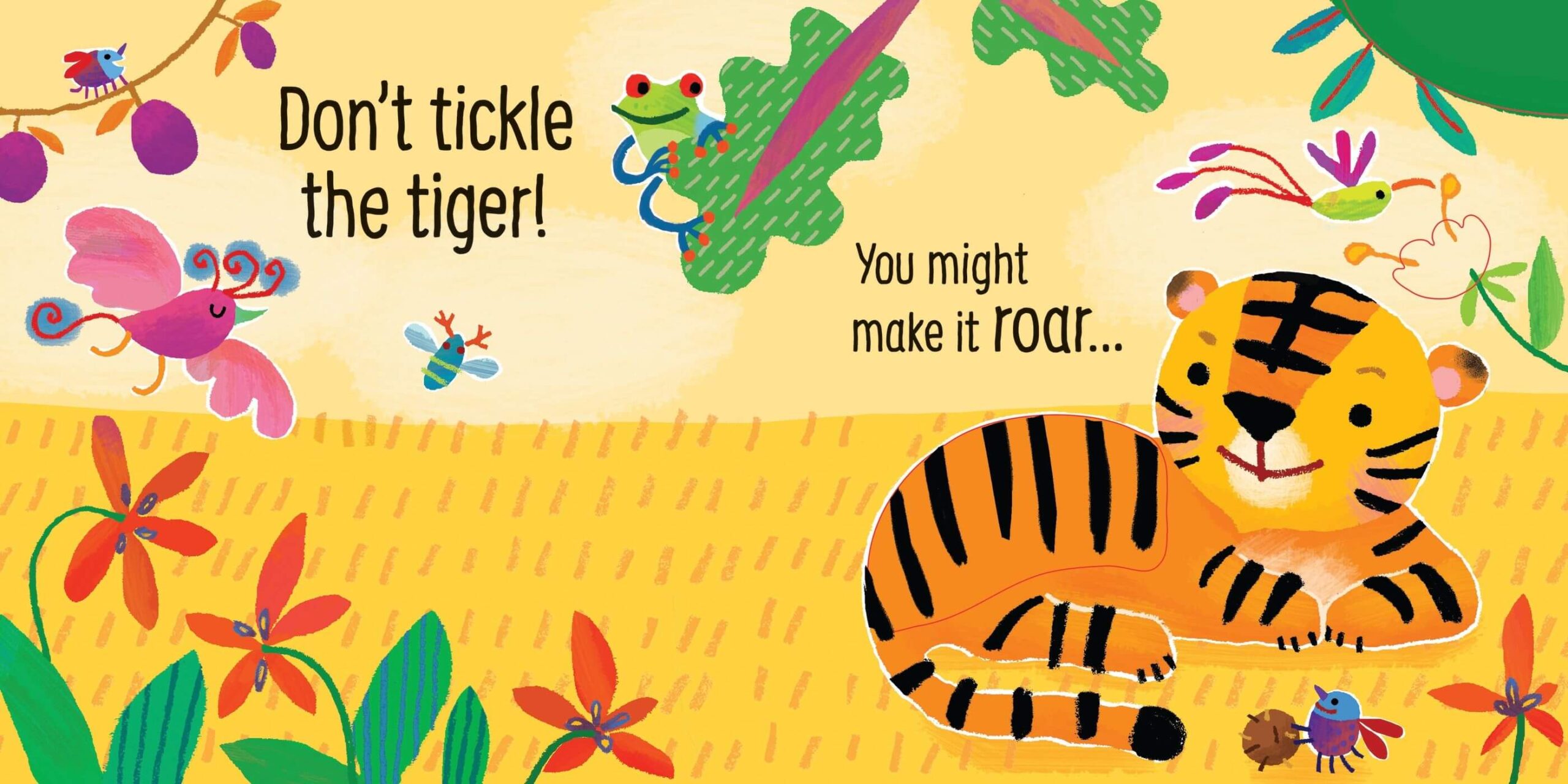 ספר מנגן מישוש וצלילים אל תדגדגו את הנמר Usborne
