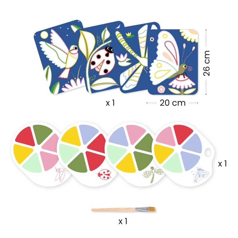 יצירה צבעי מים מעופפים קטנים Djeco