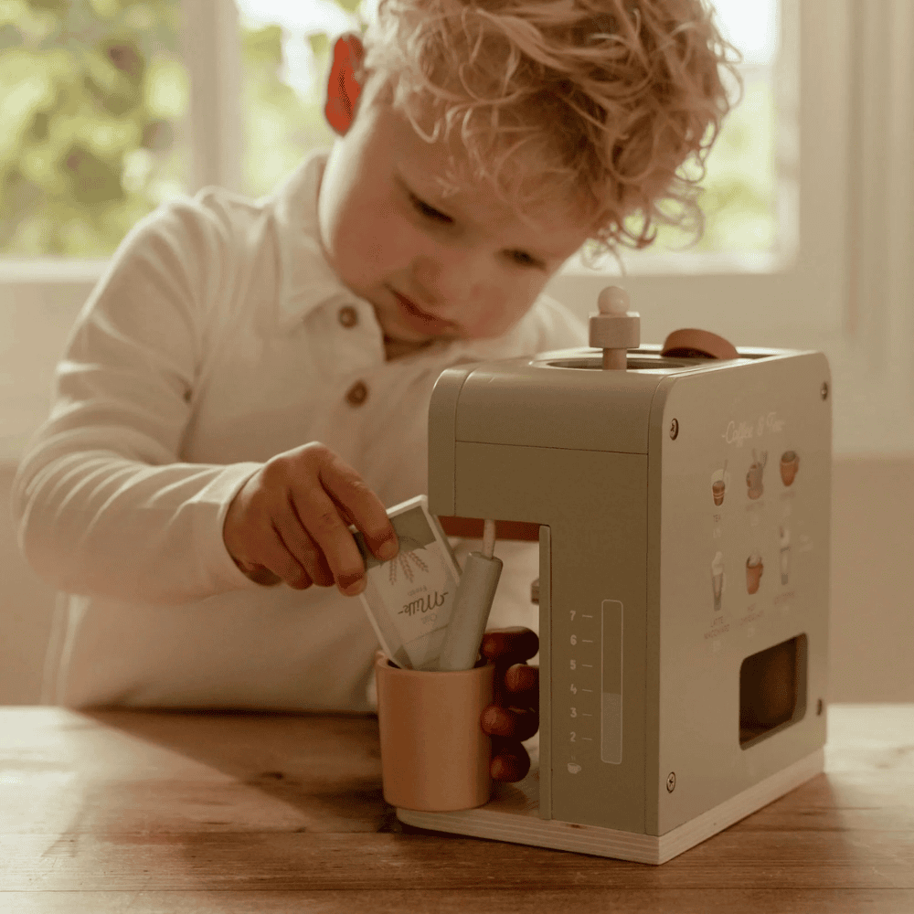 מכונת קפה מעץ לילדים Little Dutch