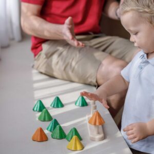 משחק ספירה ומיון מעץ עצים Plan Toys