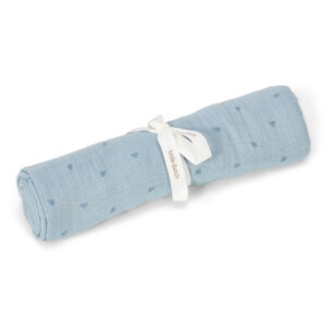 חיתול טטרה Swaddle 120X120 - כחול פסטל Little Dutch