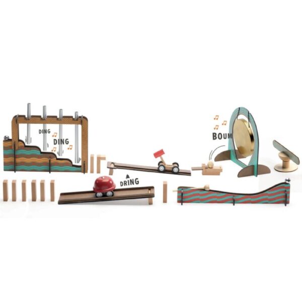 תגובת שרשרת זיג אנד גו 52 חלקים מוסיקה Djeco