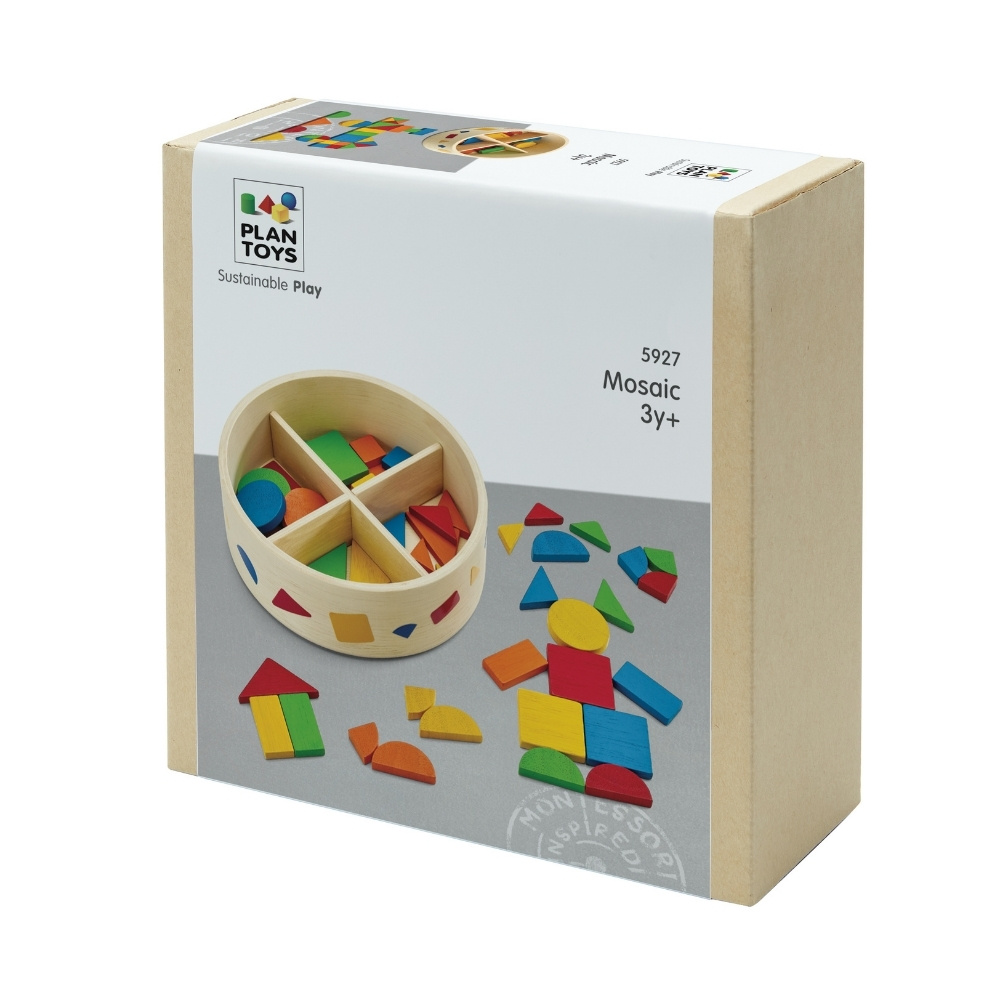 קופסת מוזאיקה מונטסורי Plan Toys
