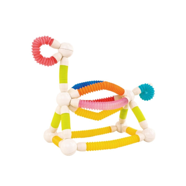 משחק הרכבה מגנטים - צינורות גמישים וכדורים Magnetic Cubes