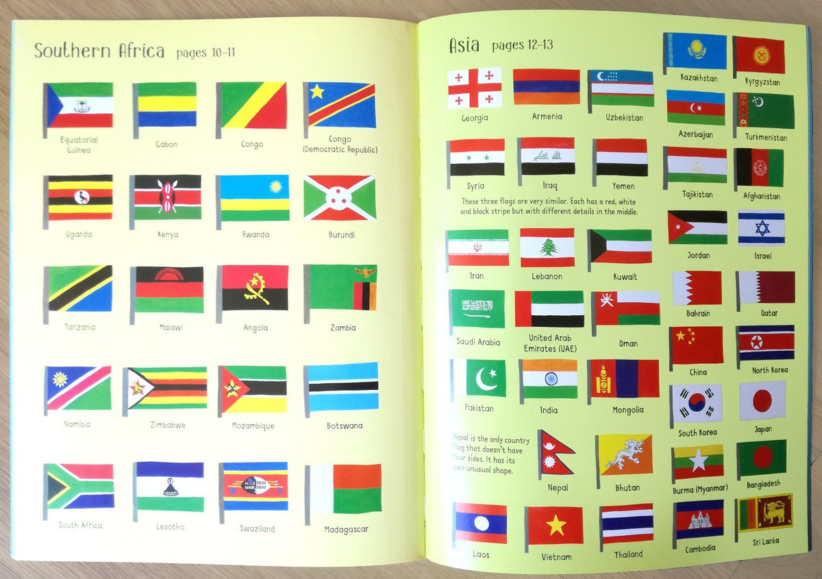 חוברת מדבקות דגלים Usborne